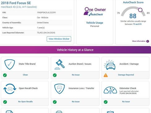 Used 2018 Ford Focus SE image 3