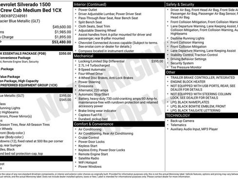 Used 2023 Chevrolet Silverado 1500 Custom w/ LPO, Dark Essentials Package image 4