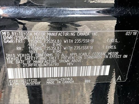 Certified 2018 Toyota RAV4 Adventure image 36