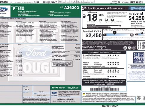 Used 2023 Ford F150 Lariat w/ Trailer Tow Package image 57