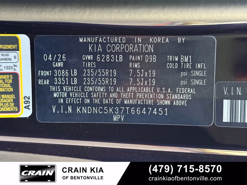 New 2026 Kia Carnival EX FWD image 37