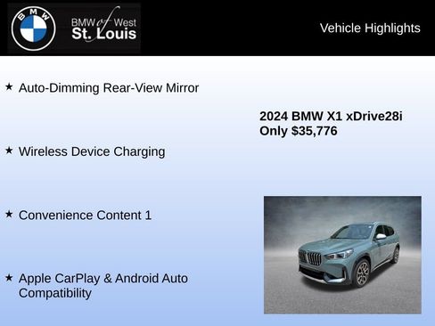 Used 2024 BMW X1 xDrive28i w/ Convenience Package AWD/4WD image 16