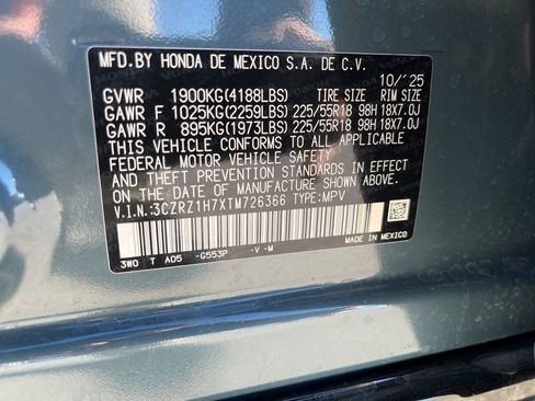 Certified 2026 Honda HR-V EX-L image 10