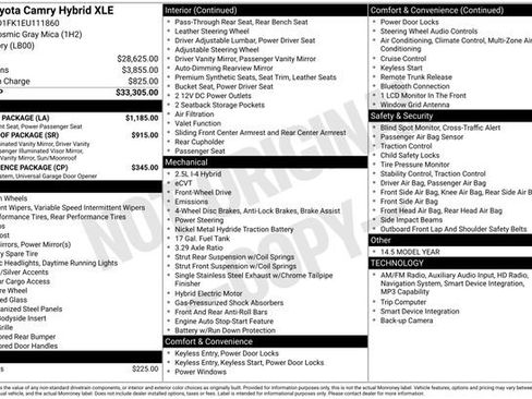 Used 2014 Toyota Camry XLE w/ Leather Package FWD image 25