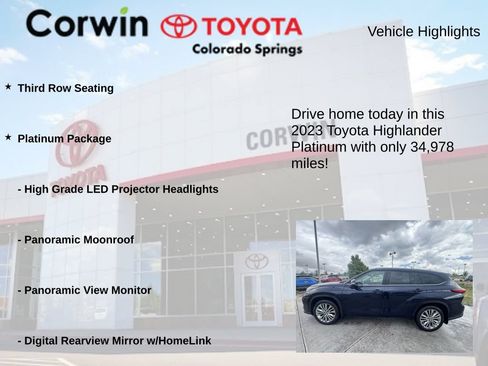 Used 2023 Toyota Highlander Platinum AWD/4WD image 6