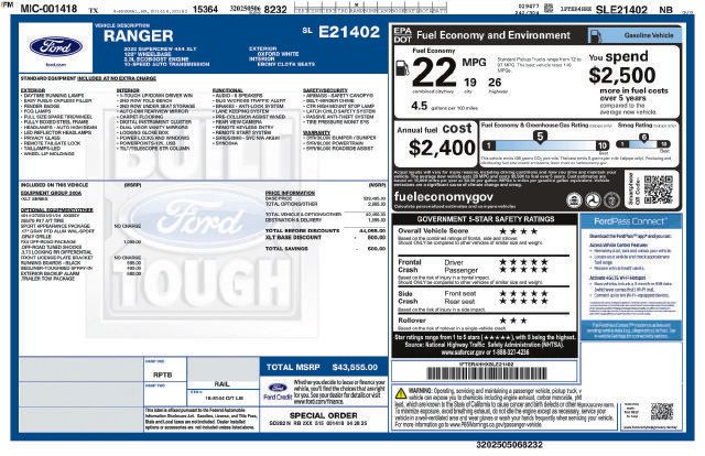 Used 2025 Ford Ranger XLT w/ FX4 Off-Road Package AWD/4WD image 14