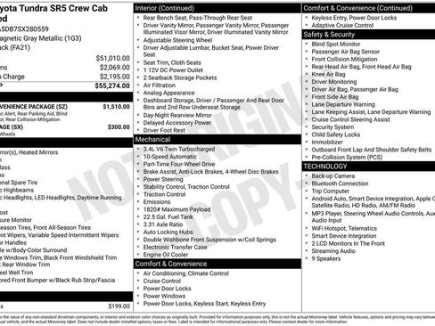 Used 2025 Toyota Tundra SR5 w/ SR5 Convenience Package AWD/4WD image 3