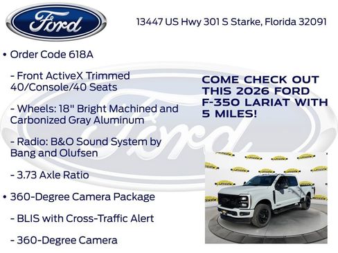 New 2026 Ford F350 Lariat w/ Black Appearance Package image 25