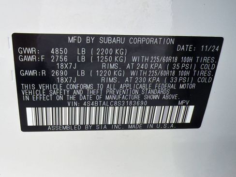 Used 2025 Subaru Outback Onyx Edition AWD/4WD image 25