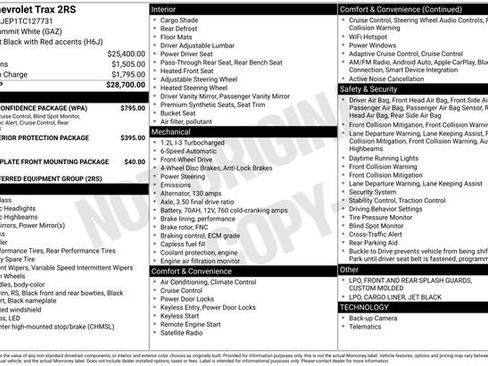 Used 2026 Chevrolet Trax RS w/ Driver Confidence Package FWD image 28