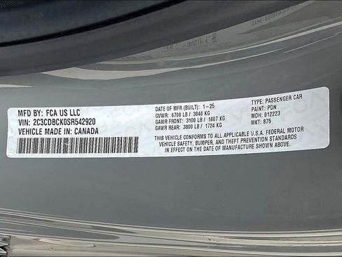 New 2025 Dodge Charger R/T w/ Quick Order Package 25M R/T image 14