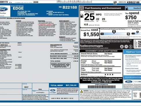 Used 2019 Ford Edge SEL w/ Equipment Group 201A image 4