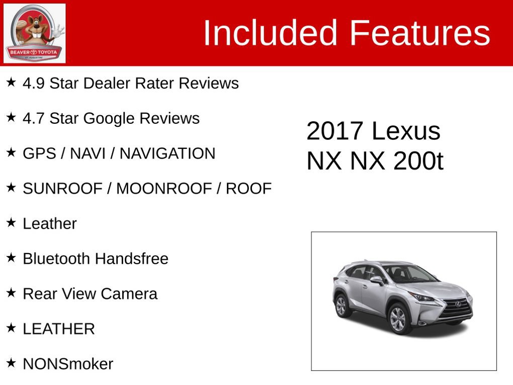 Used 2017 Lexus NX 200t AWD w/ Premium Package image 4