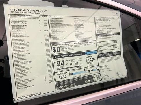 New 2025 BMW i4 xDrive40i w/ Premium Package image 12