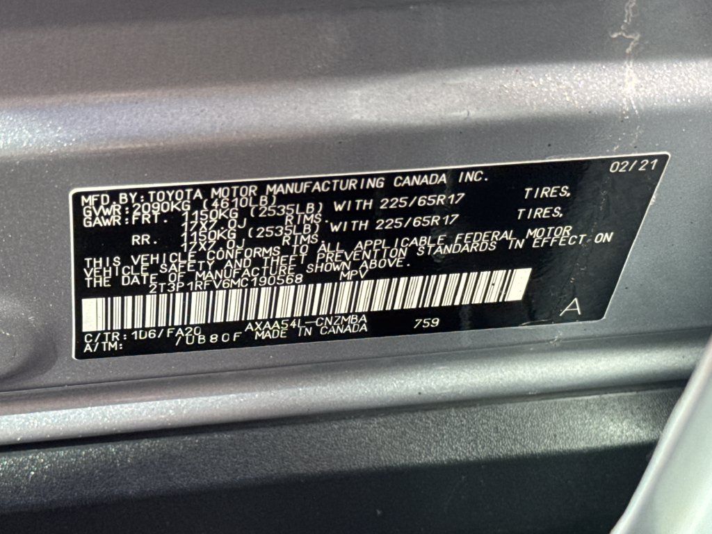 Used 2021 Toyota RAV4 XLE w/ Convenience Package AWD/4WD image 46