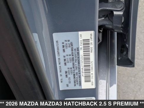 New 2026 MAZDA MAZDA3 2.5 S Hatchback w/ Premium Pkg FWD image 15