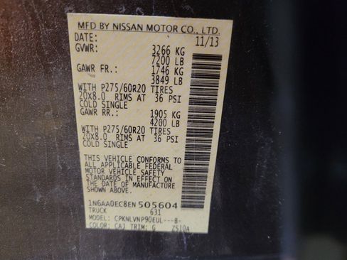 Used 2014 Nissan Titan SL w/ SL Max Utility Package image 33