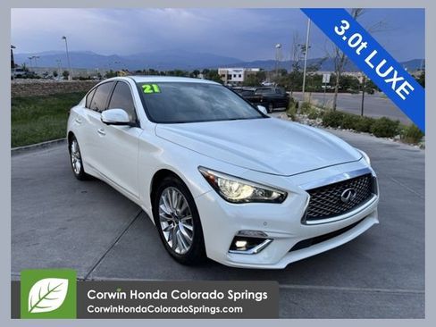 Used 2021 INFINITI Q50 Luxe AWD/4WD image 1