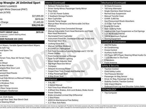 Used 2018 Jeep Wrangler Unlimited Sport w/ Connectivity Group image 6