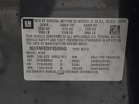 Used 2015 Cadillac SRX Performance w/ Driver Awareness Package image 36