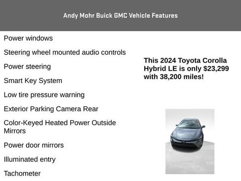 Used 2024 Toyota Corolla LE w/ LE Convenience Package FWD image 8