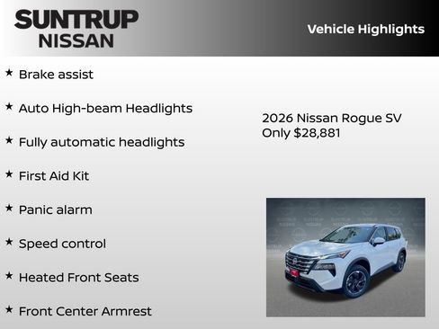 New 2026 Nissan Rogue SV w/ Cold Weather Package image 31