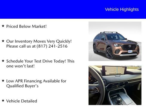 New 2026 MAZDA CX-70 3.3 Turbo w/ Premium Plus Pkg image 9