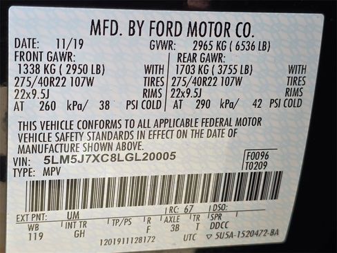 Used 2020 Lincoln Aviator Reserve w/ Equipment Group 202A image 36