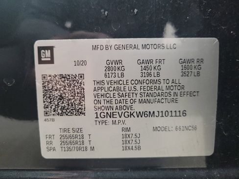 Used 2021 Chevrolet Traverse LT w/ LPO, Floor Liner Package AWD/4WD image 33