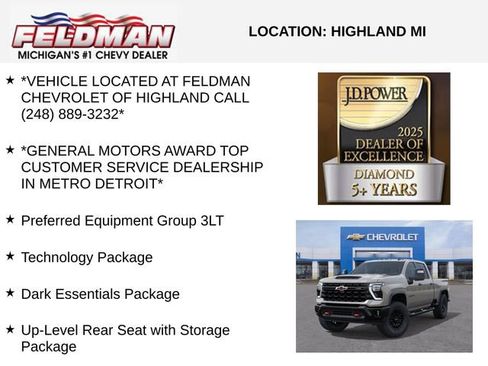 New 2026 Chevrolet Silverado 2500 ZR2 w/ LPO, Dark Essentials Package AWD/4WD image 3