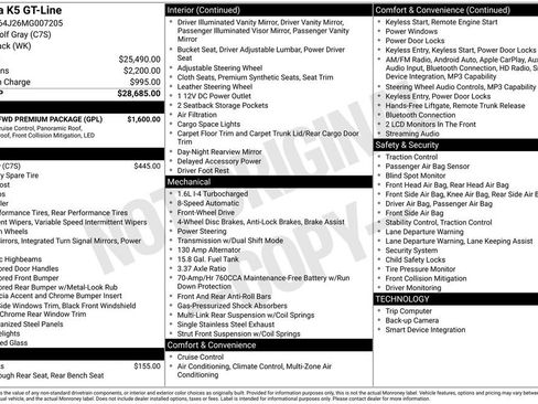 Used 2021 Kia K5 GT-Line w/ GT-Line FWD Premium Package image 2