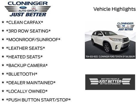 Used 2019 Toyota Highlander XLE FWD image 3