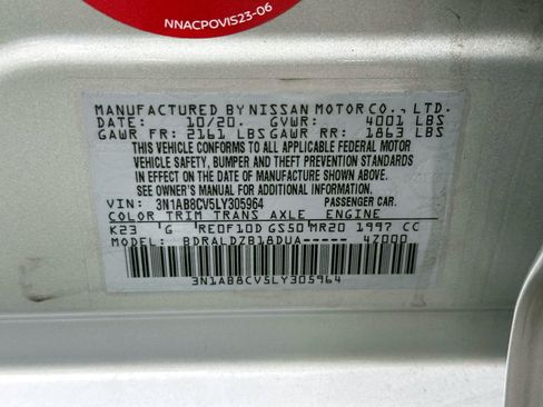 Certified 2020 Nissan Sentra SV w/ Electronics Package FWD image 30
