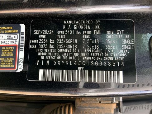 Certified 2025 Kia Sorento S w/ Panoramic Sunroof Package FWD image 31