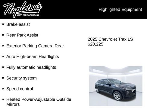 Used 2025 Chevrolet Trax LS w/ LS Convenience Package FWD image 3