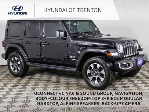 Used 2021 Jeep Wrangler Unlimited Sahara w/ Uconnect 4C Nav & Sound Group image 1