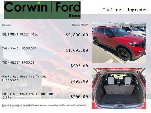 Used 2023 Ford Explorer ST w/ Equipment Group 401A AWD/4WD image 3