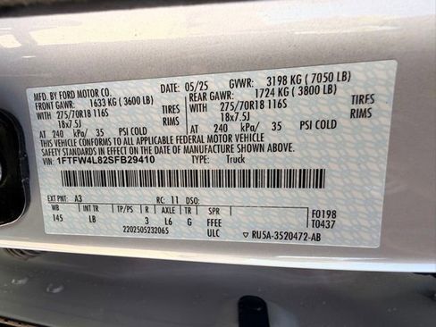 Used 2025 Ford F150 Tremor w/ Tow/Haul Package AWD/4WD image 25