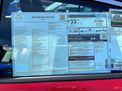 New 2026 Nissan Sentra SV image 12