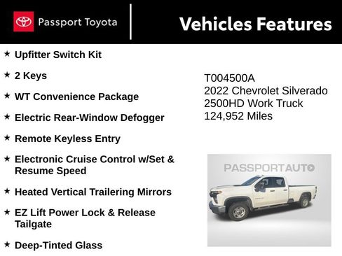 Used 2022 Chevrolet Silverado 2500 W/T w/ WT Convenience Package RWD image 11