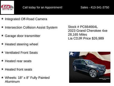 Used 2023 Jeep Grand Cherokee 4WD 4xe w/ Luxury Tech Group II image 31