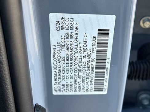 Certified 2024 Honda Ridgeline Black Edition image 35