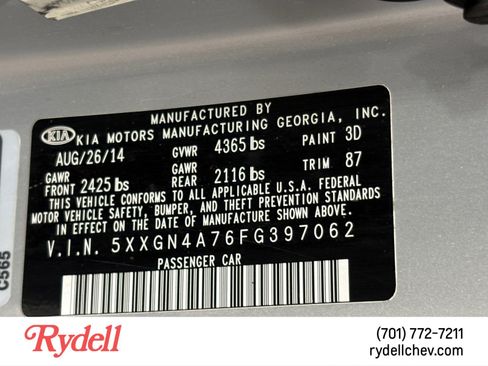 Used 2015 Kia Optima EX w/ EX Premium Package FWD image 22