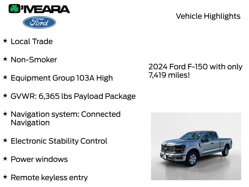 Used 2024 Ford F150 XL w/ Equipment Group 103A High RWD image 8