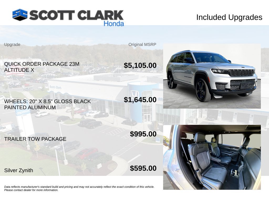 Used 2025 Jeep Grand Cherokee L Altitude AWD/4WD image 8