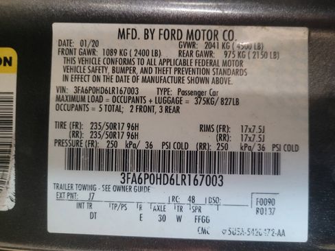 Used 2020 Ford Fusion SE FWD image 33
