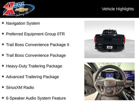 Certified 2023 Chevrolet Colorado Trail Boss w/ Advanced Trailering Package AWD/4WD image 2