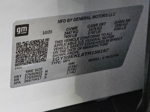 New 2026 Cadillac Escalade Sport w/ LPO, ONYX Package image 32