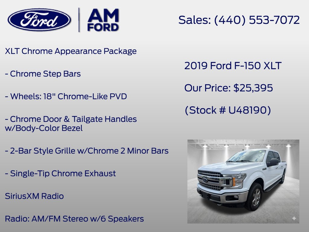 Used 2019 Ford F150 XLT w/ Equipment Group 302A Luxury AWD/4WD image 21
