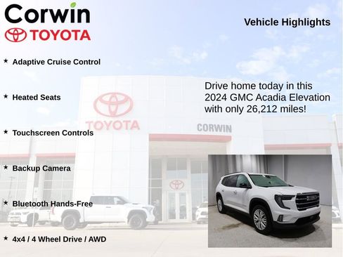 Used 2024 GMC Acadia Elevation image 6